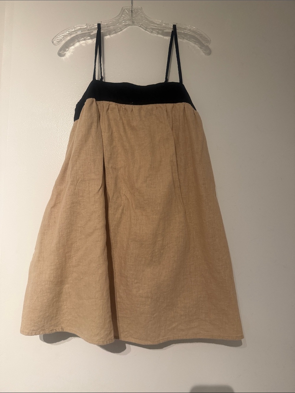 Black and Tan A-Line dress